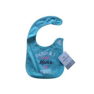 NEW Carter's "Daddy & I Agree Mom's the Boss" Baby Bib
